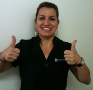 Sue is happy to be your dental nurse