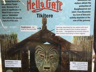 Hell's Gate and Ruaumoko god of volcanos